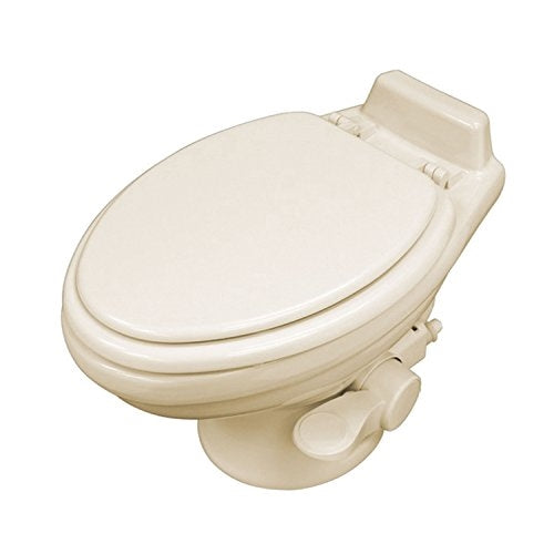 Dometic 302321683 Low Prof ReVolution 321 Bone Elongated Deep Ceramic Foot Flush Toilet