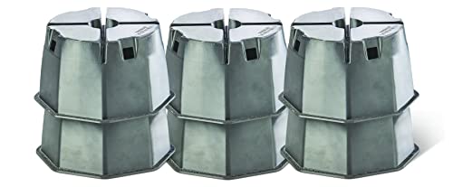 Stromberg Carlson JBP-712.6 Base Pad Extreme - 7" Height, 6000 lbs. Capacity, Pack of 6, Gray