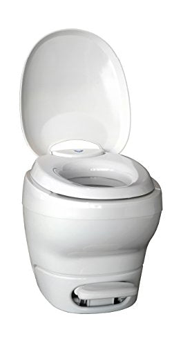 Aqua-Magic Bravura RV Toilet with Hand Sprayer / High Profile / White - Thetford 31100
