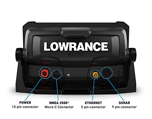 Lowrance Elite FS 9 Fish Finder with ActiveTarget Live Sonar, Preloaded C-MAP Contour+ Charts