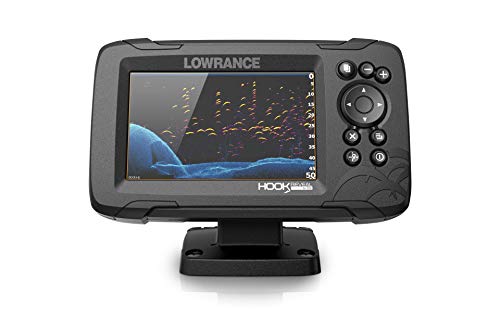 Lowrance HOOK Reveal 5 Inch Fish Finders with Transducer, Plus Optional Preloaded Maps