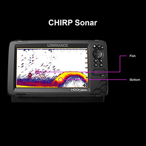 Lowrance HOOK Reveal 5 Inch Fish Finders with Transducer, Plus Optional Preloaded Maps