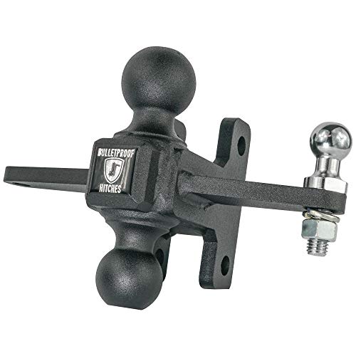 BulletProof Hitches Extreme Duty Sway Control Ball Mount Combinaion with 2" and 2-5/16" Solid Steel (Rated to 36,000 lbs)