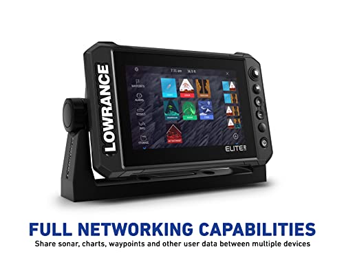 Lowrance Elite FS 9 Fish Finder with ActiveTarget Live Sonar, Preloaded C-MAP Contour+ Charts