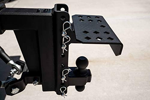 BulletProof Hitches Step Attachment (Steel, Black Textured Powder Coat, Rated to 1,000lbs) for Retreiving Items from Bed, Rack, Toolbox