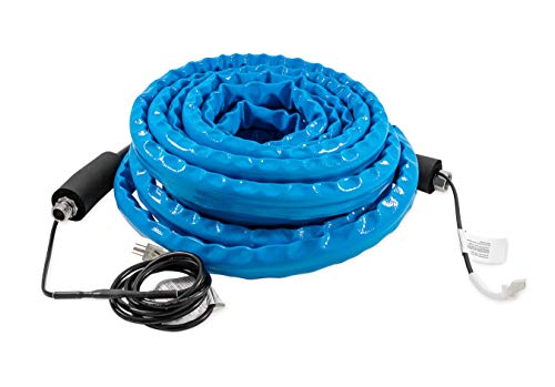 Camco 22912 50 Feet Taste Pure Heated Drinking Water Hose with Thermostat - Lead Free