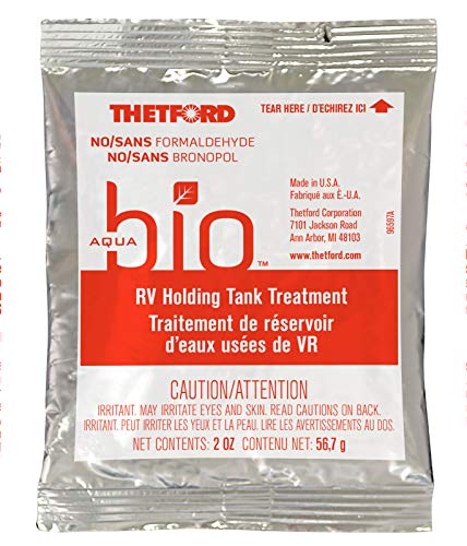 Thetford AquaBio 96600 RV Holding Tank Treatment Citrus Twist Scent, Formaldehyde Free 8 Pack Dripack