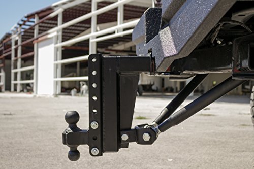 BulletProof Hitches Trailer Hitch Frame-Mounted Stabilizer Draw Bars (Adjustable, Solid Steel, Black Textured Powder Coat, Hardware Included)