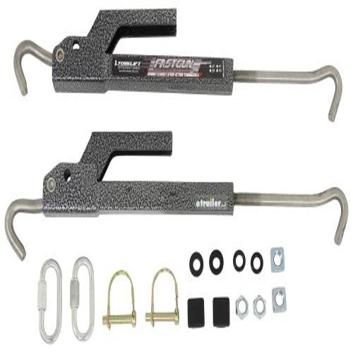 TorkLift FastGun Turnbuckles Bed-Mountedr Tie-Downs - Stainless - Gray - Qty 2